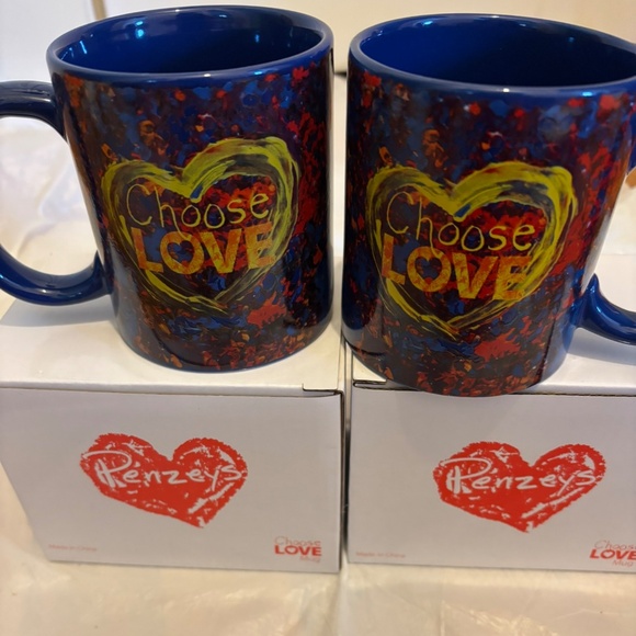 NWT Set of 2 Choose Love Mugs - Picture 1 of 3